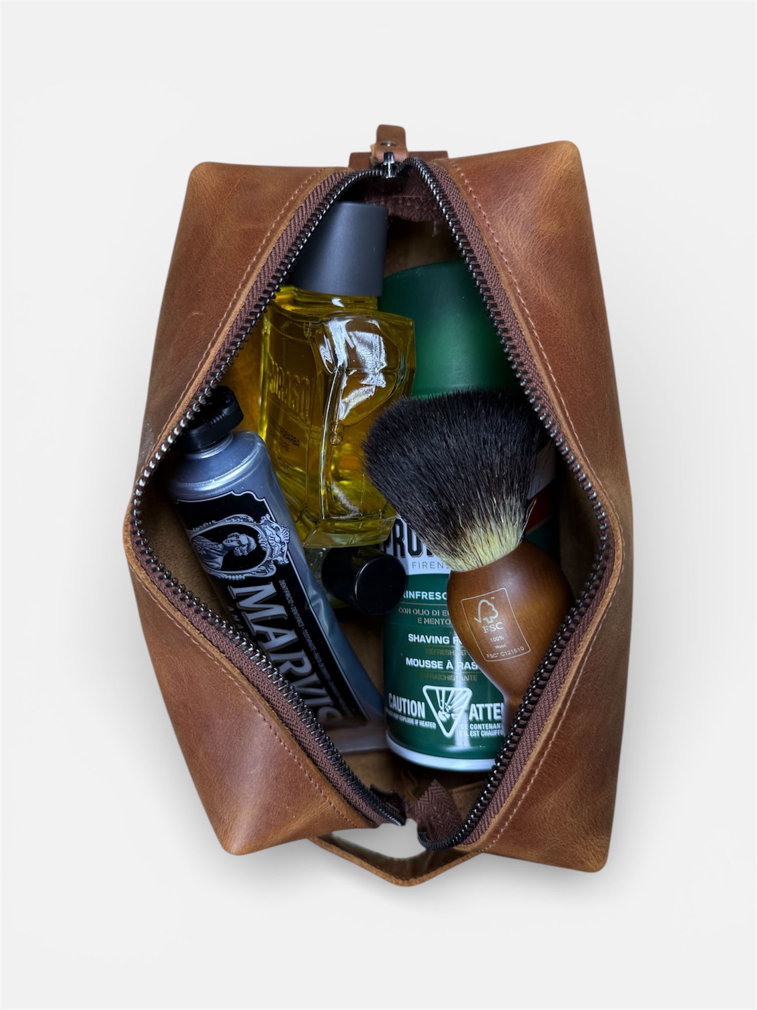 Hakiki Deri Erkek Seyahat Çantası – El Taşıma Modelli, Geniş Hacimli - Görsel 7